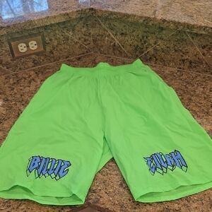Billie Eilish Tour Neon Green Shorts - SZ XL